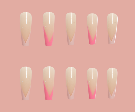 French European And American Long Ballet Fake Nails