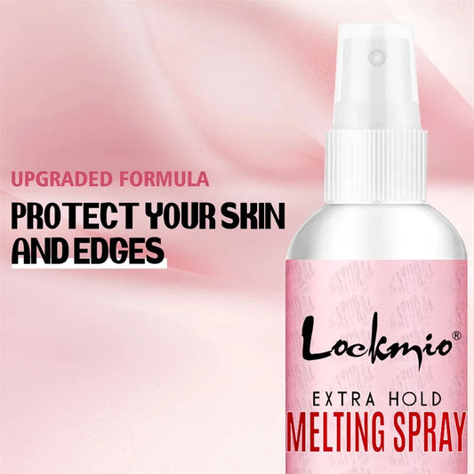 LOCKMIO 60ML Fast Dry Melting Spray Lace Glue Adhesive Long Lasting Hold Wig Mesh Adhesive Cosplay Wig Installation Fixing Agent