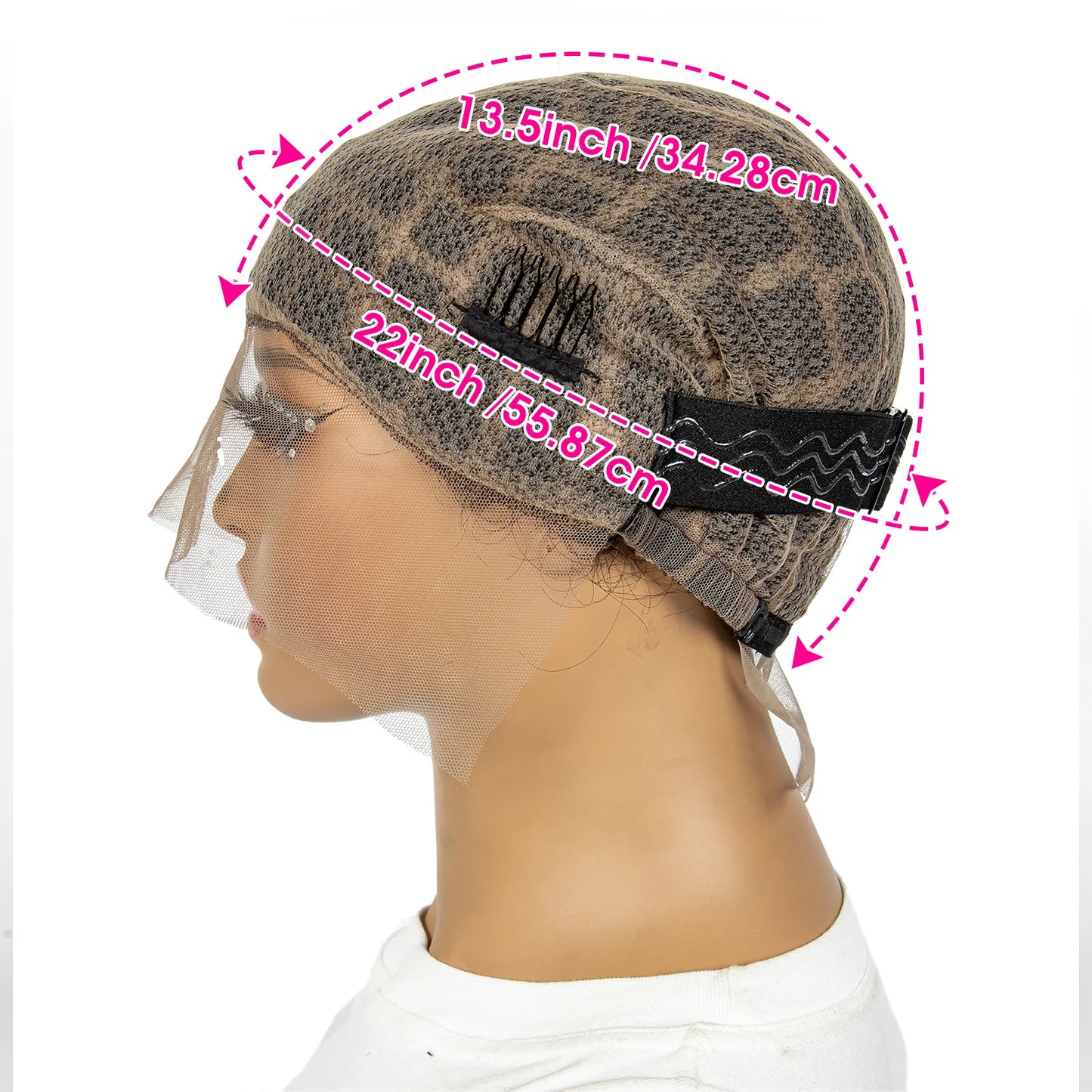 Lace Crochet Wig Cap Braided Wig Cap for Black Women Lace Front Pre Knot Full Lace Cap HD Full Lace Crotchet Cap with Baby Hair