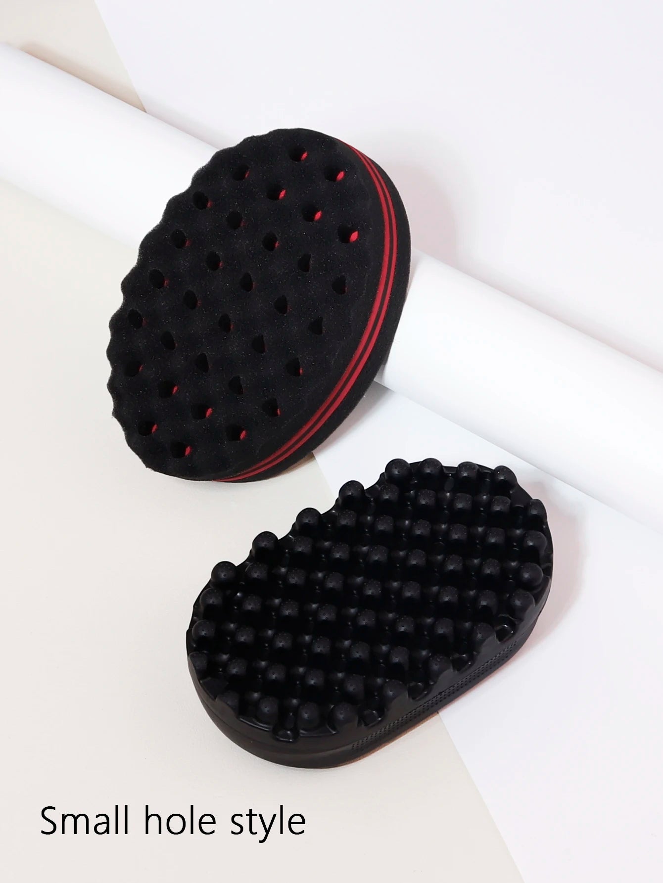 2pcs customized hairstyle tools portable and durable rubber curly hair combs plastic hair brushes Special for real hair wigs