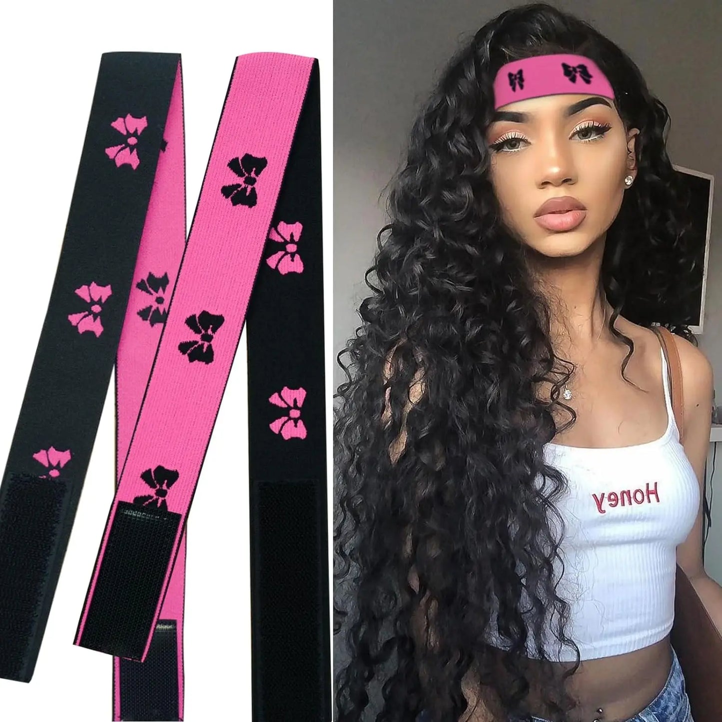 4pc Adjustable Lace Melting Band For Wigs Edge Wrap To LayEdges - Wig Band For Lace Frontal Melt ,Wigs Supplies, Sports Headband