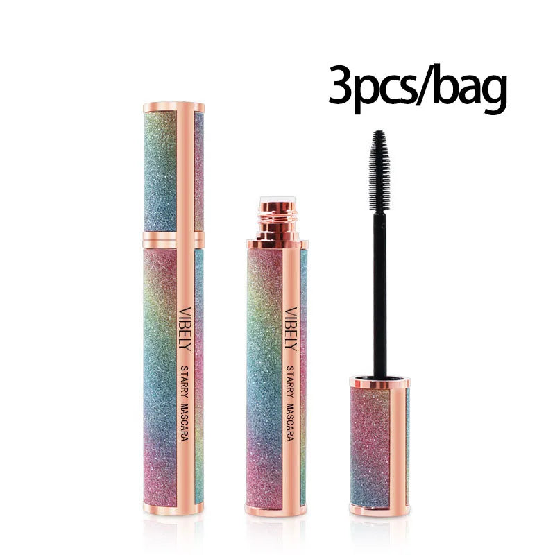 4D Brilliant Starry Sky Black Mascara Slim, Thick, Curled, Waterproof, Long lasting, Non Staying Mascara