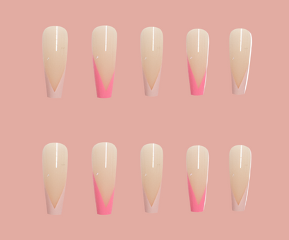 French European And American Long Ballet Fake Nails