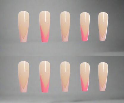 French European And American Long Ballet Fake Nails