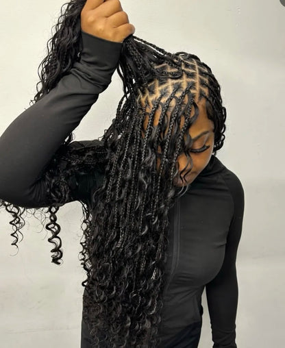 Lace Crochet Wig Cap Braided Wig Cap for Black Women Lace Front Pre Knot Full Lace Cap HD Full Lace Crotchet Cap with Baby Hair