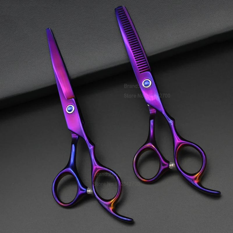 ZqZq Hairdressing Scissors 6 Inch Hair Scissors Professional Barber Scissors Cutting Thinning Styling Tool Hairdressing Shear