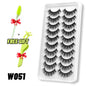 Lashes 5/10 Pairs 3D Mink Lashes Fluffy Soft Wispy Volume Natural long E-girls False Eyelashes Eye Lashes Reusable lashes Makeup