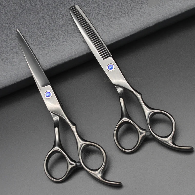 ZqZq Hairdressing Scissors 6 Inch Hair Scissors Professional Barber Scissors Cutting Thinning Styling Tool Hairdressing Shear