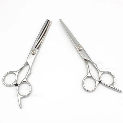 ZqZq Hairdressing Scissors 6 Inch Hair Scissors Professional Barber Scissors Cutting Thinning Styling Tool Hairdressing Shear