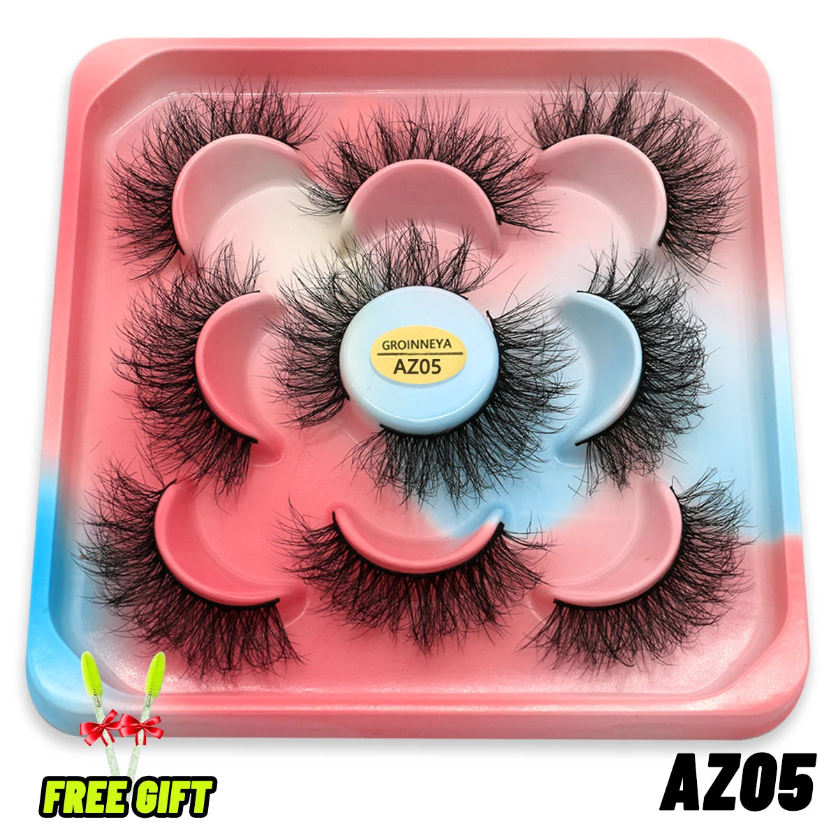 Lashes 5/10 Pairs 3D Mink Lashes Fluffy Soft Wispy Volume Natural long E-girls False Eyelashes Eye Lashes Reusable lashes Makeup