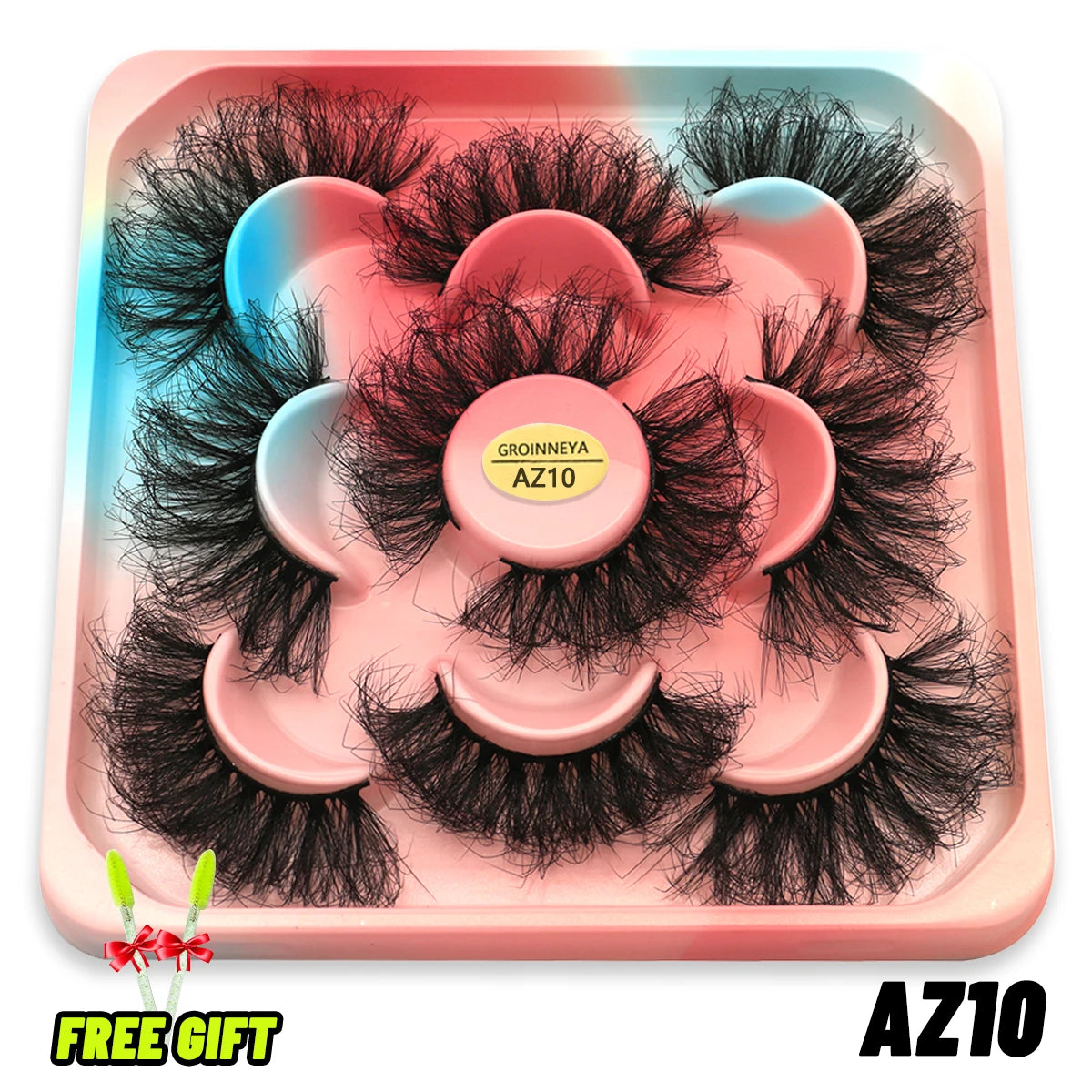 Lashes 5/10 Pairs 3D Mink Lashes Fluffy Soft Wispy Volume Natural long E-girls False Eyelashes Eye Lashes Reusable lashes Makeup