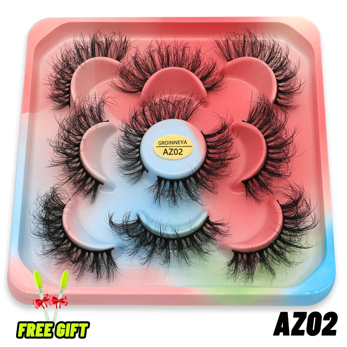 Lashes 5/10 Pairs 3D Mink Lashes Fluffy Soft Wispy Volume Natural long E-girls False Eyelashes Eye Lashes Reusable lashes Makeup