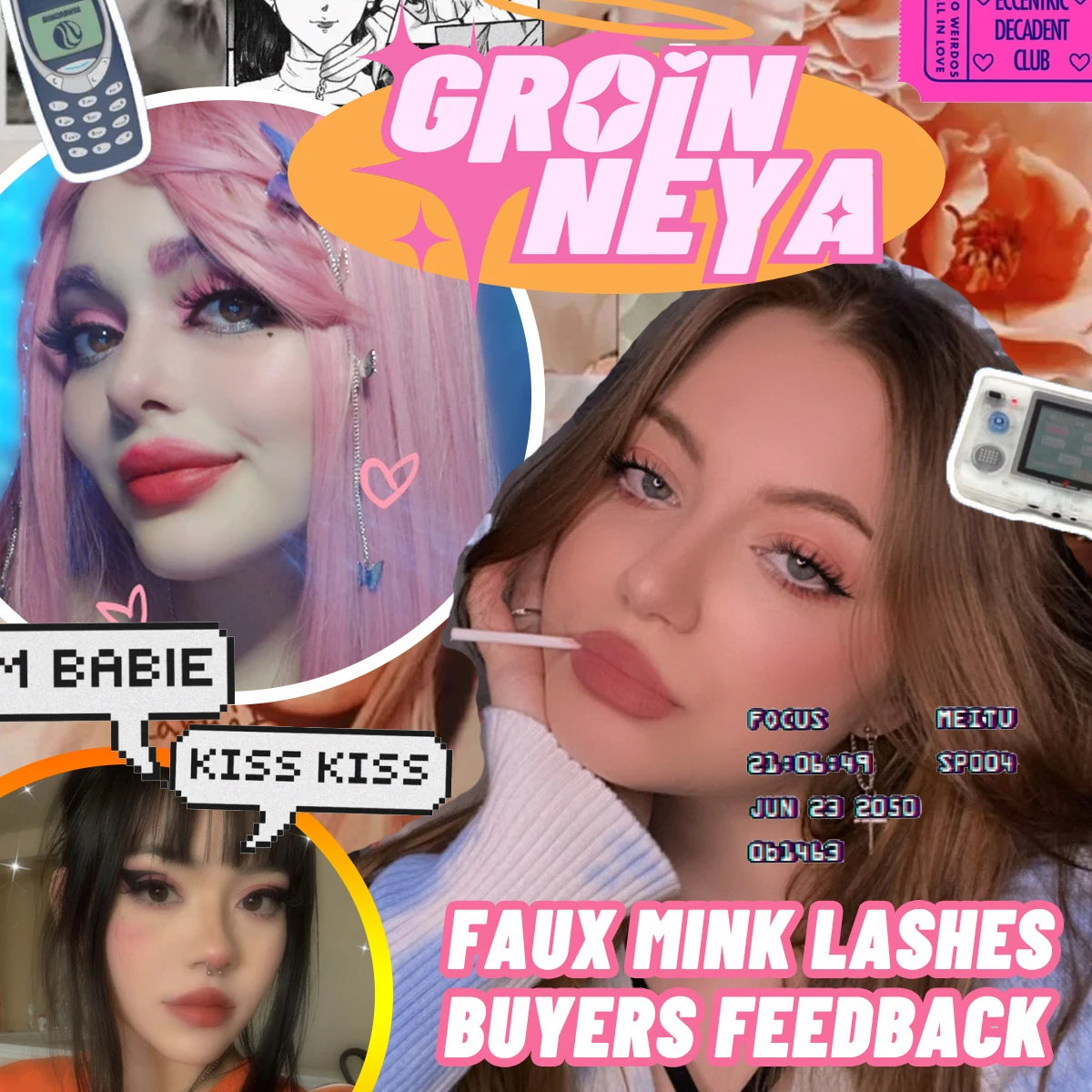 Lashes 5/10 Pairs 3D Mink Lashes Fluffy Soft Wispy Volume Natural long E-girls False Eyelashes Eye Lashes Reusable lashes Makeup