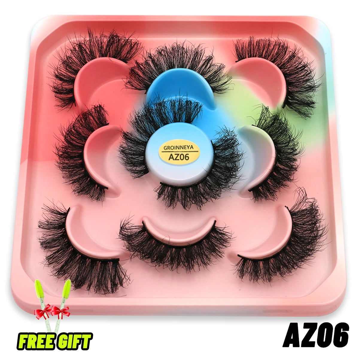 Lashes 5/10 Pairs 3D Mink Lashes Fluffy Soft Wispy Volume Natural long E-girls False Eyelashes Eye Lashes Reusable lashes Makeup