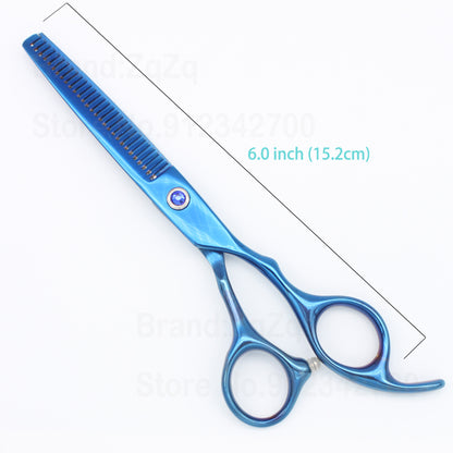 ZqZq Hairdressing Scissors 6 Inch Hair Scissors Professional Barber Scissors Cutting Thinning Styling Tool Hairdressing Shear