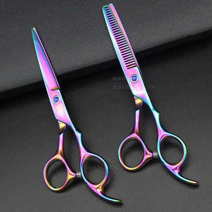 ZqZq Hairdressing Scissors 6 Inch Hair Scissors Professional Barber Scissors Cutting Thinning Styling Tool Hairdressing Shear