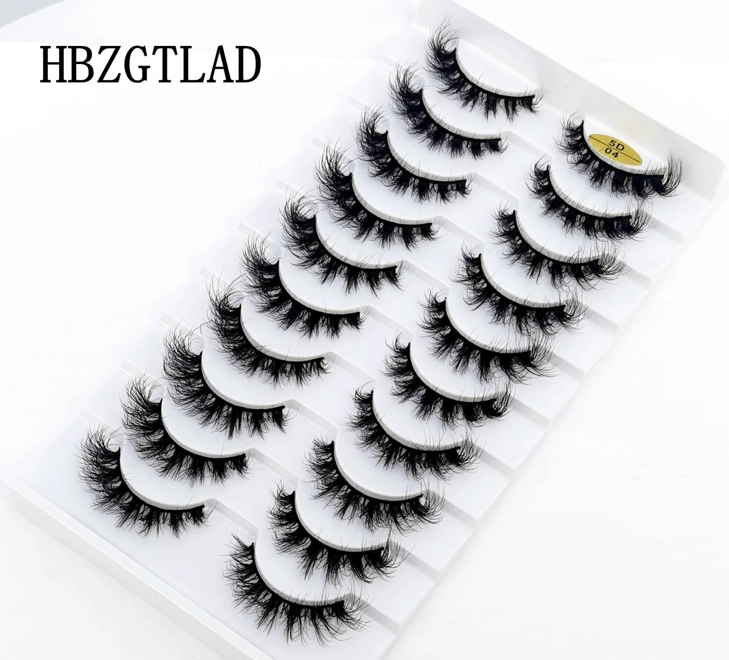 10 pairs Lashes Fluffy Soft Russian volumes Mink Lashes 3D Mink Eyelashes Lashes Reusable Fluffy False Lashes russian extensions