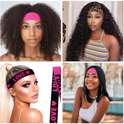 H&STAR Wig Wig Band For Edges Melt Band For  Wigs Adjustable Magic Sticker Edge  Band  Width Elastic Band for Hair Edges