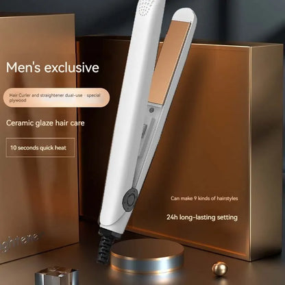 Curling Iron Men's Special Straight Volume Dual-purpose Straight Board Clip Fluffy Hot Hair Artifact Boys Mini Electric