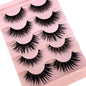 NEW 5Pairs Cosplay Anime Eyelashes Makeup Women Manga Lashes Dramatic Fairy Clusters False Lashes Wet Look Fake Lashes