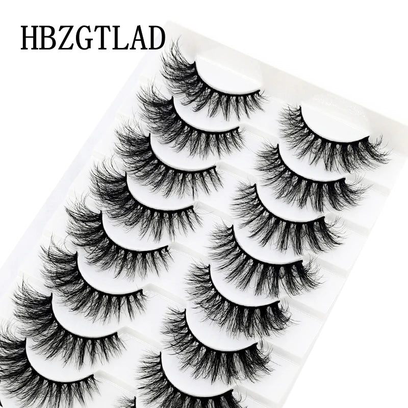 10 pairs Lashes Fluffy Soft Russian volumes Mink Lashes 3D Mink Eyelashes Lashes Reusable Fluffy False Lashes russian extensions
