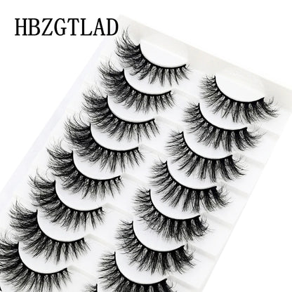 10 pairs Lashes Fluffy Soft Russian volumes Mink Lashes 3D Mink Eyelashes Lashes Reusable Fluffy False Lashes russian extensions