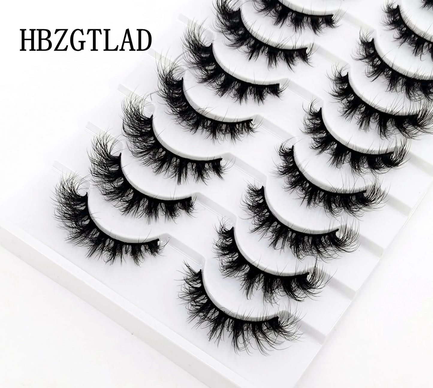 10 pairs Lashes Fluffy Soft Russian volumes Mink Lashes 3D Mink Eyelashes Lashes Reusable Fluffy False Lashes russian extensions