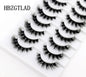 10 pairs Lashes Fluffy Soft Russian volumes Mink Lashes 3D Mink Eyelashes Lashes Reusable Fluffy False Lashes russian extensions