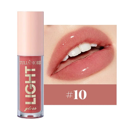 12-Color Lip Gloss Waterproof Long-lasting Moisturizing Lipstick Mirror Nude Lip Gloss Plain Lip Gloss Oil