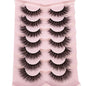 Mink Lashes Natural Look False Eyelashes Wispy Cat Eye Lashes Fluffy 3D Mink Lashes Natural Fake Lashes Strip Lashes Pack 7Pairs