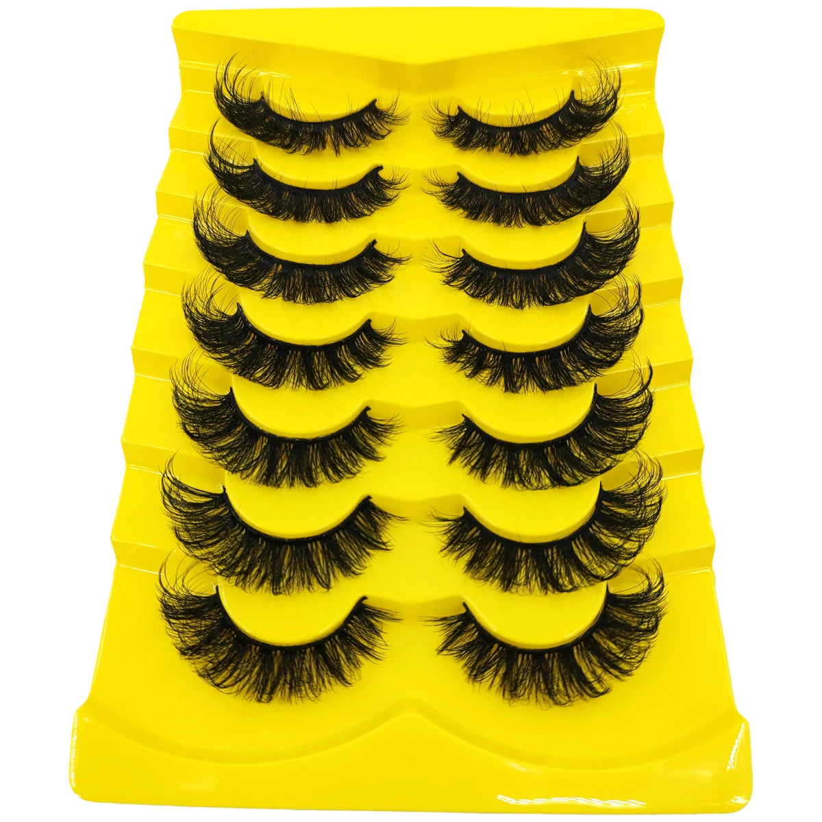 7 Pairs Russian Strip Lashes DD Curl Lashes Pack Fluffy False Lashes russian Lashes Pack Fluffy False Lashes russian extensions