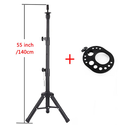 Multifunction Three Holders Wig Stand Wig Tripod Wig Mannequin Head Stand For Canvas Block Mannequin Head / Training Doll Head