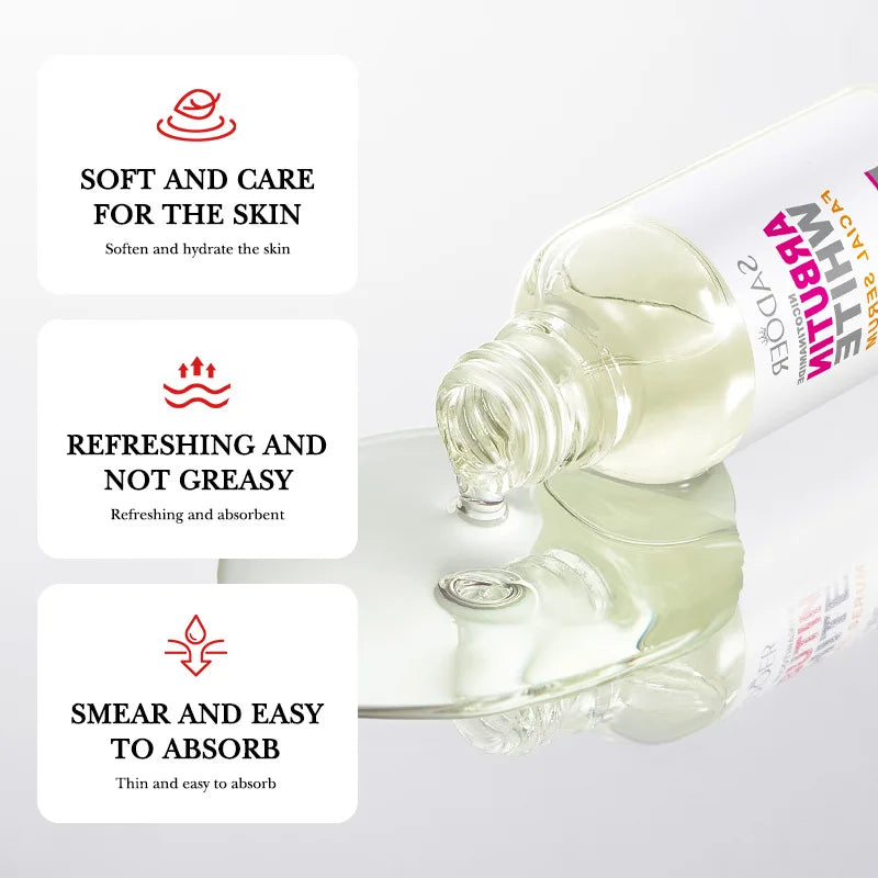 SADOER Arbutin Face Serum Moisturizing Nourishing Firming Brightening Face Serum Facial Essence Skin Care Products