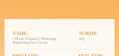SADOER Vitamin C Face Cream Facial skincare Firming Moisturizing Brightening Hydrating Facial Creams Beauty Face Skin Care