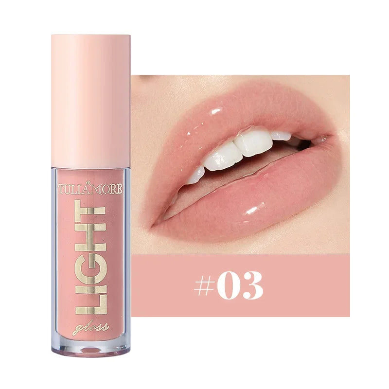 12-Color Lip Gloss Waterproof Long-lasting Moisturizing Lipstick Mirror Nude Lip Gloss Plain Lip Gloss Oil