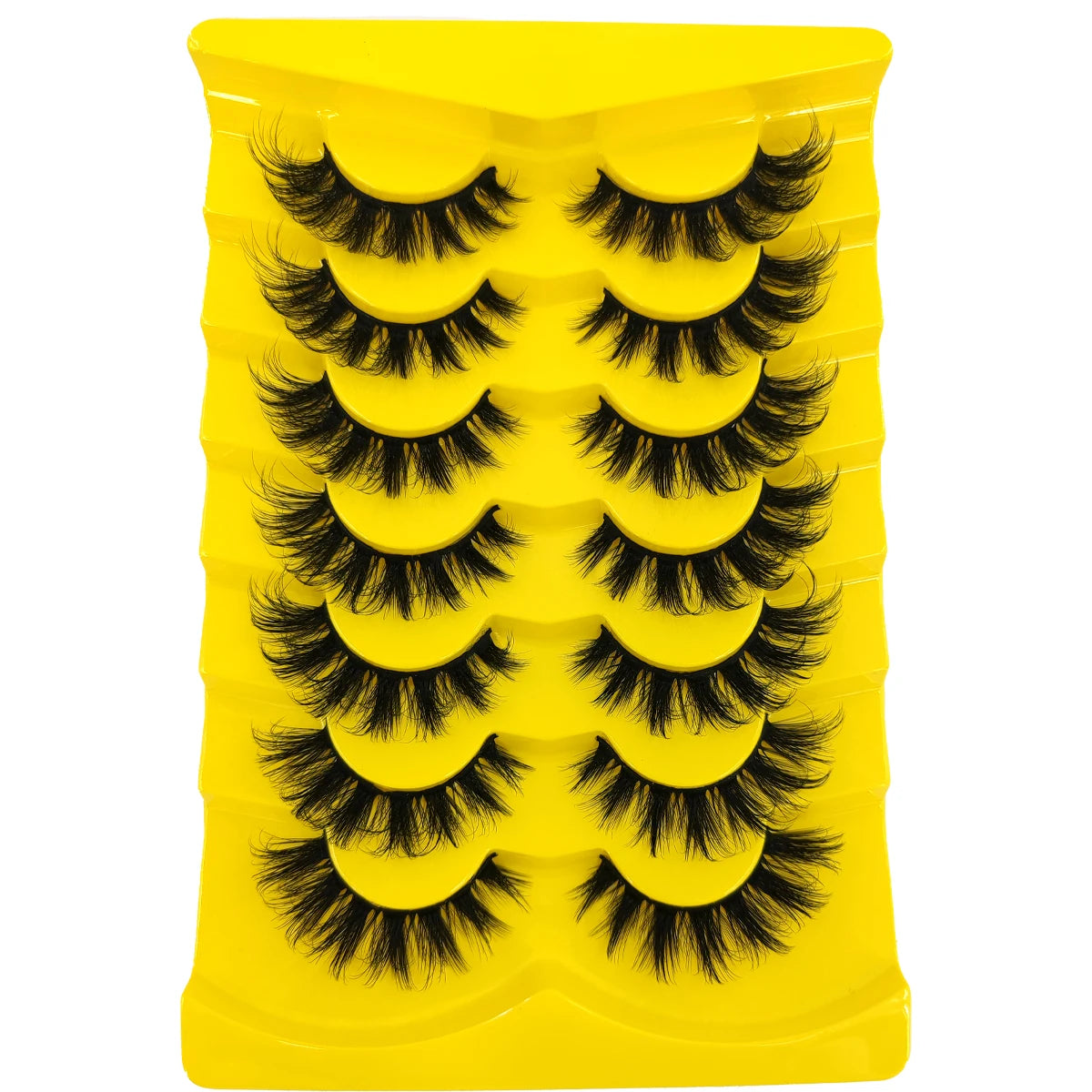 7 Pairs Russian Strip Lashes DD Curl Lashes Pack Fluffy False Lashes russian Lashes Pack Fluffy False Lashes russian extensions