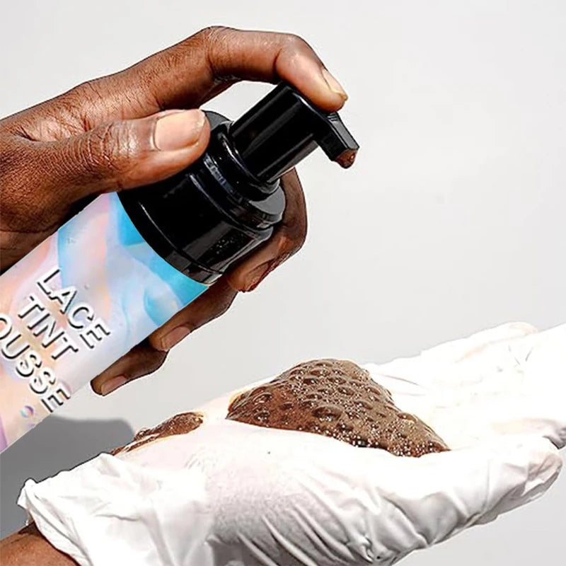 Lace Tint Spray For Lace Wigs 4colors Lace Tint Mousse Lace Tint Spray Dye ColorS For Closures, Wigs And Closure Front 100Ml