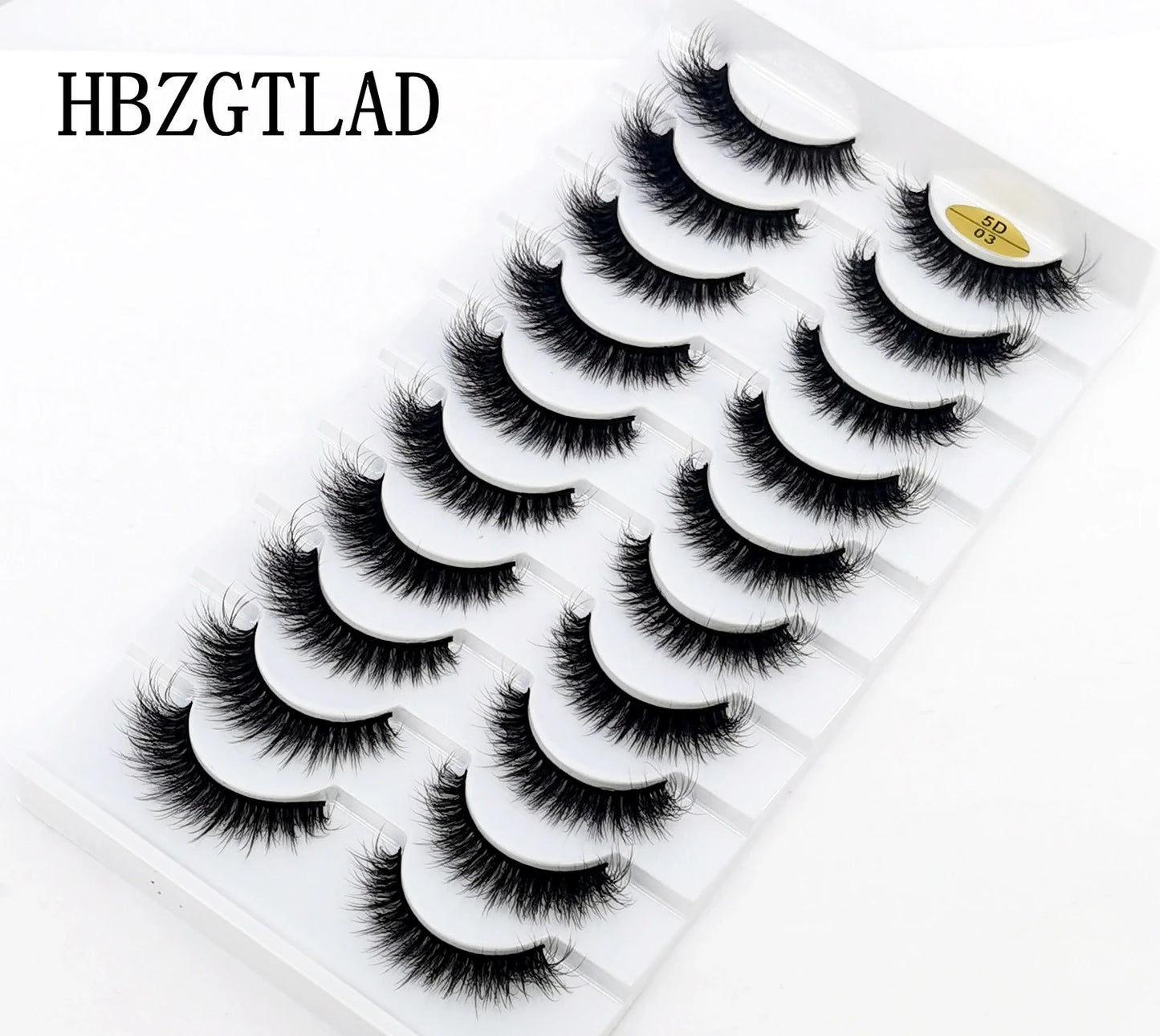 10 pairs Lashes Fluffy Soft Russian volumes Mink Lashes 3D Mink Eyelashes Lashes Reusable Fluffy False Lashes russian extensions