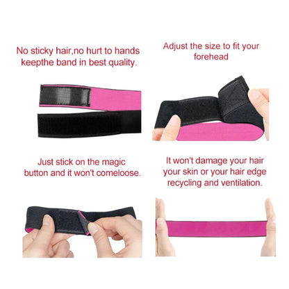 LOCKMIO Wig Glue Waterproof Adhesive for Bonding Lace Toupee Front Closure 6pcs/set Travel Size Wigs Extension Kit for Beginners