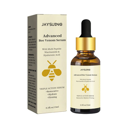 1/2/3pcs Bee Venom Facial Serum Face Essence Wrinkle Reduction Skin Tightening Natural Collagen Booster Hyaluronic Acid  Essence