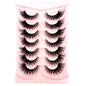 NEW 7Pairs Cat Eye Lashes Faux Mink Eyelashes Natural long Full Strip Lashes Winged End Eye Elongated Fake Lashes Soft Eyelashes