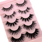 NEW 5Pairs Cosplay Anime Eyelashes Makeup Women Manga Lashes Dramatic Fairy Clusters False Lashes Wet Look Fake Lashes