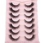 Mink Lashes Natural Look False Eyelashes Wispy Cat Eye Lashes Fluffy 3D Mink Lashes Natural Fake Lashes Strip Lashes Pack 7Pairs