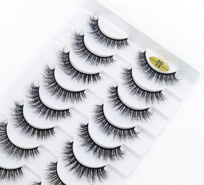 10 pairs Lashes Fluffy Soft Russian volumes Mink Lashes 3D Mink Eyelashes Lashes Reusable Fluffy False Lashes russian extensions