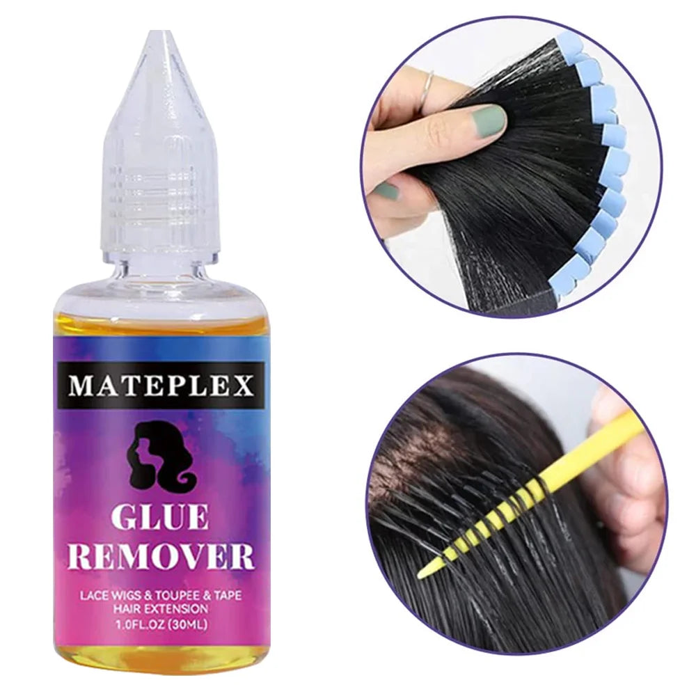 4PCS/Lot Wig Glue for Lace Waterproof Lace Glue Adhesive Strong Hold Hair Edge Control Melt Band Hair Brush Wig Installation Kit