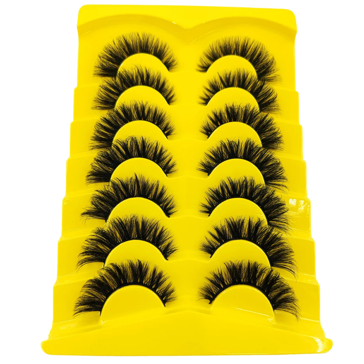 7 Pairs Russian Strip Lashes DD Curl Lashes Pack Fluffy False Lashes russian Lashes Pack Fluffy False Lashes russian extensions