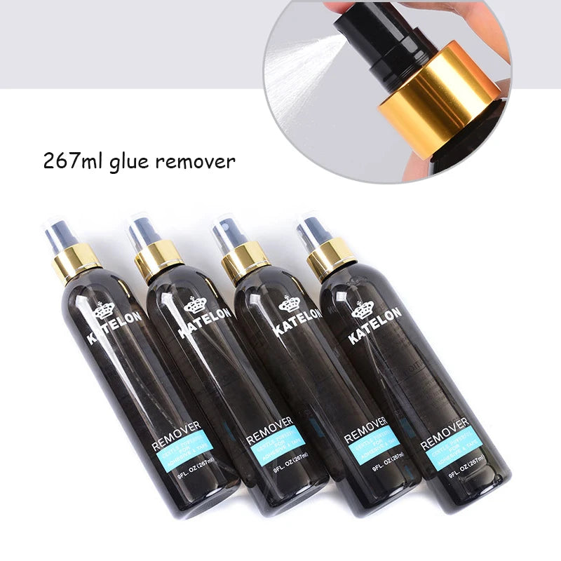 Katelon 267Ml Large Bottle Remover For Lace Wig Glue,Tape,Adhesive Gentle Powerful Spray Remover For Wig Glue System Easy To Use