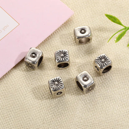 5Pcs/bag Metal Hair Braid Rings Dreadlock Beads Cuffs Tubes 3D Charms Dreadlock Dread Hair Braids Jewelry Decoration Accessories