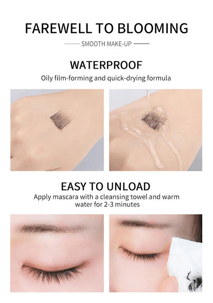 4D Brilliant Starry Sky Black  Mascara Slim, Thick, Curled, Waterproof, Long lasting, Non Staying Mascara