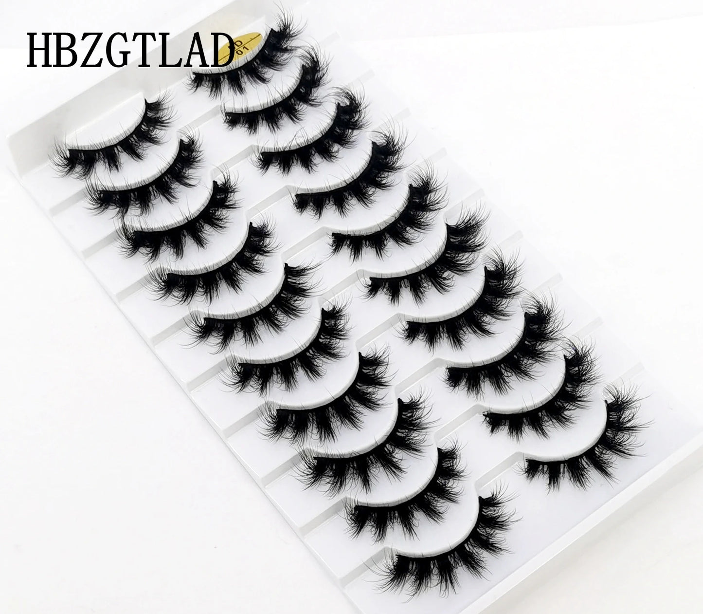 10 pairs Lashes Fluffy Soft Russian volumes Mink Lashes 3D Mink Eyelashes Lashes Reusable Fluffy False Lashes russian extensions